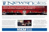 MCU Reports Continued Financial Growth and Member Support ... · C. Richard Wagner, 2nd Vice Chair Caroll Duncanson, 3rd Vice Chair S. Nana Osei-Bonsu, Treasurer Shirley Jenkins,
