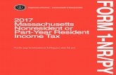 FORM 1-NR/PY - Mass.Gov · 3 Who Must File You must file a Massachusetts Nonresident/Part-Year Resident Income Tax Return, Massachusetts Form 1-NR/PY, if you were not a resident of