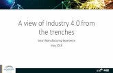 A view of Industry 4.0 from the trenchessmartmanufacturingexperience.com/wp-content/uploads/2018/05/ahmad.pdf · A view of Industry 4.0 from the trenches Smart Manufacturing Experience