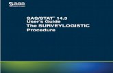 The SURVEYLOGISTIC Procedure - SAS Supportsupport.sas.com/documentation/onlinedoc/stat/143/surveylogistic.pdf · The scanning, uploading, and distribution of this book via the Internet