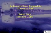 Radioactive Beam Proposal for iThemba LABS Robert Bark ... · Radioactive Beam Proposal for iThemba LABS Robert Bark iThemba LABS. Outline of Talk • Need for a new accelerator •