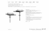 Technical Information Omnigrad M TC10 - Endress+Hauser · TI274T/02/en 60022266 Technical Information Omnigrad M TC10 Modular TC assembly Extension neck and thermowell, threaded connection