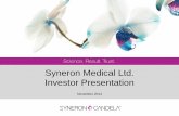 Syneron Medical Ltd. Investor Presentation - Jefferies 0800 5 Syneron.pdf · 1997 2013 Invasive Procedures Non- Invasive Procedures 4.0 (Procedures in millions) 6.0 10.0 2.0 1997