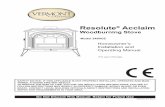 Resolute Acclaim - acrheatproducts.com · 3 Resolute® Acclaim Woodburning Stove 30003843 RESOLUTE Acclaim 648 mm (2556O") 699 mm (2756O") 660 mm (26") 152 mm (6") 584 mm (23") 495