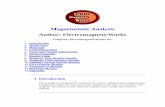 Magnetostatic Analysis Author: ElectromagneticWorks · Magnetostatic Analysis Author: ElectromagneticWorks ... Nbr. Part Name Material ... 6123 e-006 -3.50 7446 e-006 -3.13
