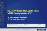 EKI-7700 Series Managed Switch IGMP Configuration SOPadvdownload.advantech.com/productfile/Downloadfile5/1-1JSZSGZ/IGMP... · This SOP contains two parts, one is how to configure