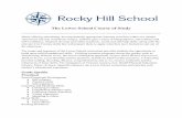 The Lower School Course of Study - rockyhill.org · Initial consonants, vowels, CVC words, phonetic and non-phonetic sight words, syllabication Story sequencing ... Layout of a town