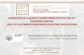 DEFINITION OF A QUALITY MONITORING SYSTEM FOR LPT ...sidt.org/2017/wp-content/uploads/2018/02/1445-Nelli.pdf · Nelli C., Deflorio F., Dalla Chiara B., Definition of a quality monitoring