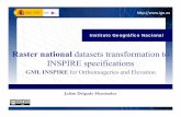 Raster national datasets transformation to INSPIRE specifications - Europainspire.ec.europa.eu/events/conferences/inspire_2016/pdfs/2016... · Instituto Geográfico Nacional Raster