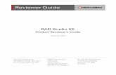 RAD Studio XE - Embarcadero Website Studio XE...RAD Studio XE Product Reviewer’s ... Projects in Delphi XE and C++Builder XE ..... - 9 - Delphi Prism XE ...