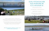OUTDOOR SUMMER CLASSES - englishlakes.co.uk · CLASSES With a lake, lawns, ... Thursdays and Fridays 6.00pm - 7.00pm ... Tuesdays 12.30pm – 2.00pm and Wednesdays 1.30pm - 3.00pm