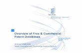 Overview of Free & Commercial Patent Databases - WIPO · Overview of Free & Commercial Patent Databases Cebu and Manila March 7 to 11 2011 ... Advantages of commercial databases “Value-added”data