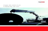 Hiab XS 422 CLX Capacity 37 tm - cargomobile.eu · The HIAB XS 422 CLX offers the best performance in its class, bal-ancing power and precision, to give the best productivity. The