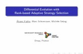Differential Evolution with Rank-based Adaptive Strategy ... · Diﬀerential Evolution with Rank-based Adaptive Strategy Selection Alvaro Fialho´ , Marc Schoenauer, Mich`ele Sebag