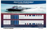 2017/18 TIMETABLE - Hovertravel · Ryde, Isle of Wight - Southsea, Portsmouth Southsea, Portsmouth - Ryde, Isle of Wight TIMETABLES ALSO AVAILABLE ON THE HOVERTRAVEL APP. Monday to