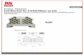 Product Datasheet End Blacket for 2.5/4/6/10mm sq · End Bracket provides a secure mechanical stop on the rail for 2.5/4/6/10mm sq.mm terminal blocks Dimensions in mm ... been testified