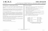 HI-8429apcplc.com/hideout-app/app-uploads/2018/01/1.5-Holt-8429-Rev-D.pdf · HI-8429 8-Channel GND/Open or Supply/Open Sensor with Programmable Thresholds and SPI Interface GENERAL