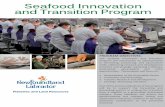 Seafood Innovation and Transition Program - fishaq.gov.nl.ca · Seafood Innovation and Transition Program PROGRAM OBJECTIVES: The Seafood Innovation and Transition Program will concentrate