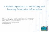 A Holistic Approach to Protecting and Securing Enterprise ... · A Holistic Approach to Protecting and Securing Enterprise Information ... v2.0, PCI Security Standards Council, USA,