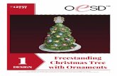 1 Christmas Tree Freestanding DESIGN with Ornaments .• Insert Ornaments FSL and Garland FSL into