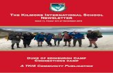 The Kilmore International School Newsletter · Peter Osborne and Daniel Schembri Year 9/10 Wellbeing Leaders Message from the Year 9/10 Wellbeing Leaders . TKIS Newsletter 11 2018
