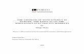 by Diogo Maia - Repositório Aberto · THE GROWTH OF WIND ENERGY IN EUROPE: THE EFFECTS ON THE WHOLESALE ELECTRICITY MARKETS by Diogo Maia Master’s Dissertation in Environmental