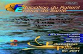 BILAN EDUCATION DU PATIENT CONCEPTS APPLICATIONS …ergotooletp.e-monsite.com/medias/files/epes-2002-1-1.pdf · - Pr Michel Mercier (FUNDP, Namur) - Pr Alain Deccache (UCL, Woluwé)