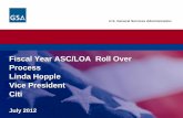 Fiscal Year ASC/LOA Roll Over Process Linda Hopple Vice ... · Fiscal Year ASC/LOA Roll Over Process Linda Hopple Vice President Citi July 2012. 2012 GSA SmartPay Conference ... Accounting