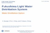 Fukushima Light Water Detritiation System Presentation Light... · Doc No: 8000-0685 1 Light Isotope Technology Centre of Excellence Fukushima Light Water Detritiation System Water