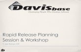 Rapid Release Planning Session & Workshop - Agile Alliance · Rapid Release Planning Session & Workshop V. Lee Henson CST 1. Copyright 2011 Davisbase LLC. V. Lee Henson CST Certified
