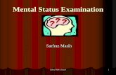 Mental Status Examination - Karachi, Pakistankknursingcollege.com/post_rn/notes/semester1/Health Assessment... · Mental Status Examination (MSE) MSE is cornerstone in he evaluation