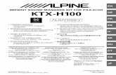 DE FR ES - Home - Alpine Electronics of Australiadownload.alpine.com.au/.../AudioProcessor/KTX-H100/KTX-H100_EN.pdf · DE FR ES IT SE RU 01GB01KTX-H100 COV.fm ALPINE KTX-H100 68-12118Z61-A