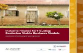Inclusive Finance for Housing - Habitat for Humanity · and “Inclusive Finance for Housing: ... Opportunity International and Sinapi Aba Trust, Ghana, and Aga Khan Foundation and