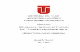 UNIVERSIDAD DEL TOLIMA VICERRECTORIA ACADÉMICA …idead.ut.edu.co/images/tec_regencia_farmacia/Proyecto_educativo... · 1 universidad del tolima vicerrectoria acadÉmica comitÉ