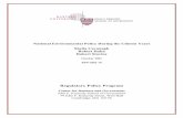 National Environmental Policy During the Clinton Years ... · i ABSTRACT We review major developments in national environmental policy during the Clinton Administration, defining