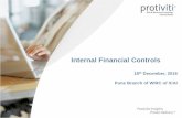 Internal Financial Controls - PuneICAI - Pune Branch Of WIRCpuneicai.org/wp-content/uploads/IFC-Pune-Branch-18th-December-2016... · Why Internal Financial Controls ... IFCs vs. Internal