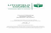 Council Meeting Agenda - 18 October 2017 - Litchfield Council Council Meeting... · Council Meeting BUSINESS PAPER WEDNESDAY 18/10/2017 Meeting to be held commencing 6:00pm In Council