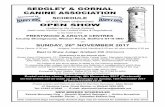SEDGLEY & GORNAL CANINE ASSOCIATION - Fosse Datafossedata.co.uk/downloads/pdf/SEDG_NOV_17_Schedule.pdf · Estrela Mountain Dog • Spaniel ... SEDGLEY & GORNAL CANINE ASSOCIATION
