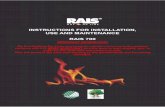 INSTRUCTIONS FOR INSTALLATION, USE AND MAINTENANCE RAIS … · ENGLISH RAIS - manual for Rais 700 4 A Rais wood burning stove is more than just a heat source: it also shows that you