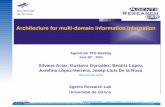 Architecture for multidomain information integration · Architecture for multidomain information integration. 2 Outline 3. Introduction 4. ... Silvana Aciar, Gustavo González, Beatriz