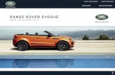RANGE ROVER EVOQUE - Tewtel Group of Companies · RANGE ROVER EVOQUE NEW CONVERTIBLE FIND A DEALERSHIP BUILD YOUR OWN CONTENTS SPECIFICATIONS. Ever since the first Land Rover was