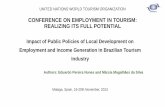 UNITED NATION WORLD TOURISM ORGANIZATION CONFERENCE ON ... · united nations world tourism organization conference on employment in ... register – rais ... world tourism organization