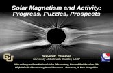 Solar Magnetism and Activity: Progress, Puzzles, Prospects · Progress, Puzzles, Prospects ... Solar Magnetism and Activity: ... September 2, 2015 Other controversies •Hinode &