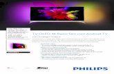55POS901F/12 Philips 4K Razor Slim OLED TV equipado com … · amplo para que você possa assistir a filmes exatamente como o diretor de cinema pretendia. Iluminação visível •
