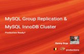MySQL Group Replication & MySQL InnoDB Cluster · MySQL Group Replication is a MySQL Server plugin that provides distributed state machine replication with strong coordination between