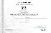 Automotive Sector IATF 16949 - ames-sintering.com · Title: AMES Barcelona certificado IATF 16949.pdf Author: mmanzanos Created Date: 7/16/2018 12:02:03 PM