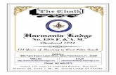 Harmonia Lodge · Harmonia Lodge No. 138 F. & A. M. Harmonia Lodge Stated Communication, Monday, May 14th, 6:15 PM - Memorial Day Open Books, Harmonia Lodge, Saturday, May 19th &