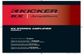 2013 KX Stereo Amp Rev C - Car Audio, Home & Personal ... · AMPLIFICADOR DEL LA SERIE KX.2 ... 22013 KX Stereo Amp Rev C.indd 2013 KX Stereo Amp Rev C.indd 2 110/24/2012 4:54:28