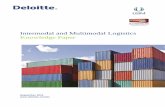 Intermodal and Multimodal Logistics Knowledge Paper · A multimodal transport contract is a single contract for carriage of goods by at least two different modes of transport. A multimodal