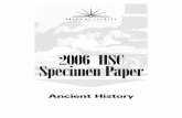 2006 HSC Specimen Paper - riversideg-h.schools.nsw.edu.au maat/2006... · 2006 Higher School Certificate Specimen Examination Paper Ancient History Introduction This document contains